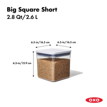 Load image into Gallery viewer, OXO POP Container Big Square Short (2.8 Qt)