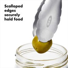 Load image into Gallery viewer, OXO Good Grips Stainless Steel Locking Mini Tongs - 7"