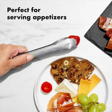 Load image into Gallery viewer, OXO Good Grips Stainless Steel Locking Mini Tongs - 7"