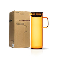 Load image into Gallery viewer, Hario Glass Iced & Cold Brew Tea Pitcher - Amber (27oz/800ml)