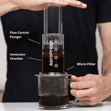 Load image into Gallery viewer, AeroPress Clear Coffee Maker - Black