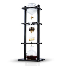 Load image into Gallery viewer, Yama 6-8 Cup Cold Brew Tower Straight Black Wood Frame (32oz)