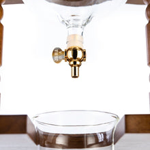 Load image into Gallery viewer, Yama 6-8 Cup Cold Brew Tower Curved Brown Wood Frame (32oz)