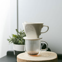 Load image into Gallery viewer, Kalita Style 102 Ceramic Coffee Dripper - White