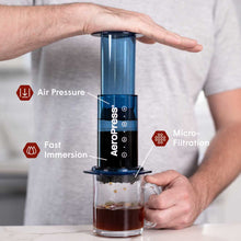 Load image into Gallery viewer, AeroPress Clear Coffee Maker - Blue