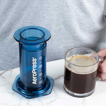 Load image into Gallery viewer, AeroPress Clear Coffee Maker - Blue