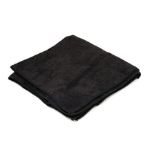 Load image into Gallery viewer, Microfiber Black Cloth Towel 16" x 16"