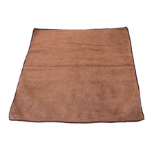 Load image into Gallery viewer, Brown Microfiber Cloth Towel 16" x 16"