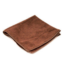 Load image into Gallery viewer, Brown Microfiber Cloth Towel 16" x 16"