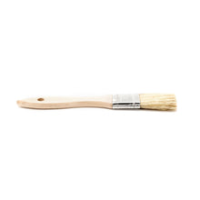 Load image into Gallery viewer, 1" Wide Flat Brush with Natural Bristles and Wooden Handle