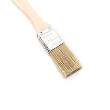 Load image into Gallery viewer, 1" Wide Flat Brush with Natural Bristles and Wooden Handle