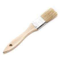 Load image into Gallery viewer, 1" Wide Flat Brush with Natural Bristles and Wooden Handle