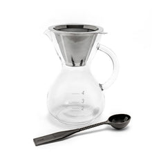 Load image into Gallery viewer, Yama Coffee Drip Pot w/ Glass Handle & Filter Cone - 20oz
