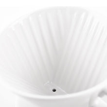 Load image into Gallery viewer, Kalita Style 102 Ceramic Coffee Dripper - White
