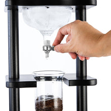 Load image into Gallery viewer, Yama 6-8 Cup Cold Brew Tower Straight Black Wood Frame (32oz)