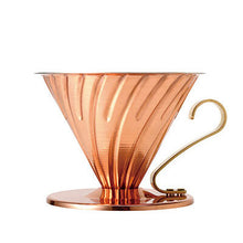 Load image into Gallery viewer, V60 Copper Coffee Dripper 02