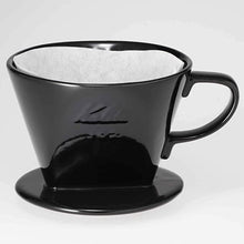 Load image into Gallery viewer, Kalita Style 102 Ceramic Coffee Dripper - Black
