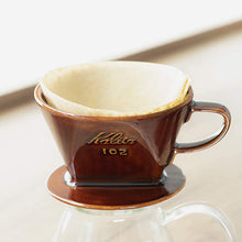 Load image into Gallery viewer, Kalita Style 102 Ceramic Coffee Dripper - Brown

