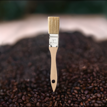 Load image into Gallery viewer, 1&quot; Wide Flat Brush with Natural Bristles and Wooden Handle
