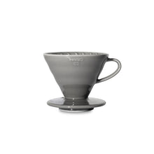 Load image into Gallery viewer, Hario Beaker Server and V60 02 Ceramic Dripper Coffee Set - Gray
