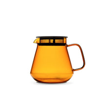 Load image into Gallery viewer, Hario Glass Coffee and Tea Server - Amber (600ml)
