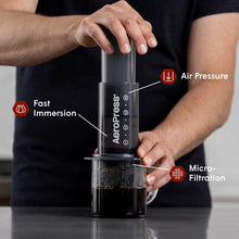 Load image into Gallery viewer, AeroPress Coffee Maker - The Original 3-in-1 Coffee Brewer for Home, Travel &amp; Adventure
