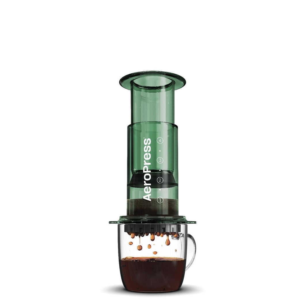 AeroPress Clear Coffee Maker - Green