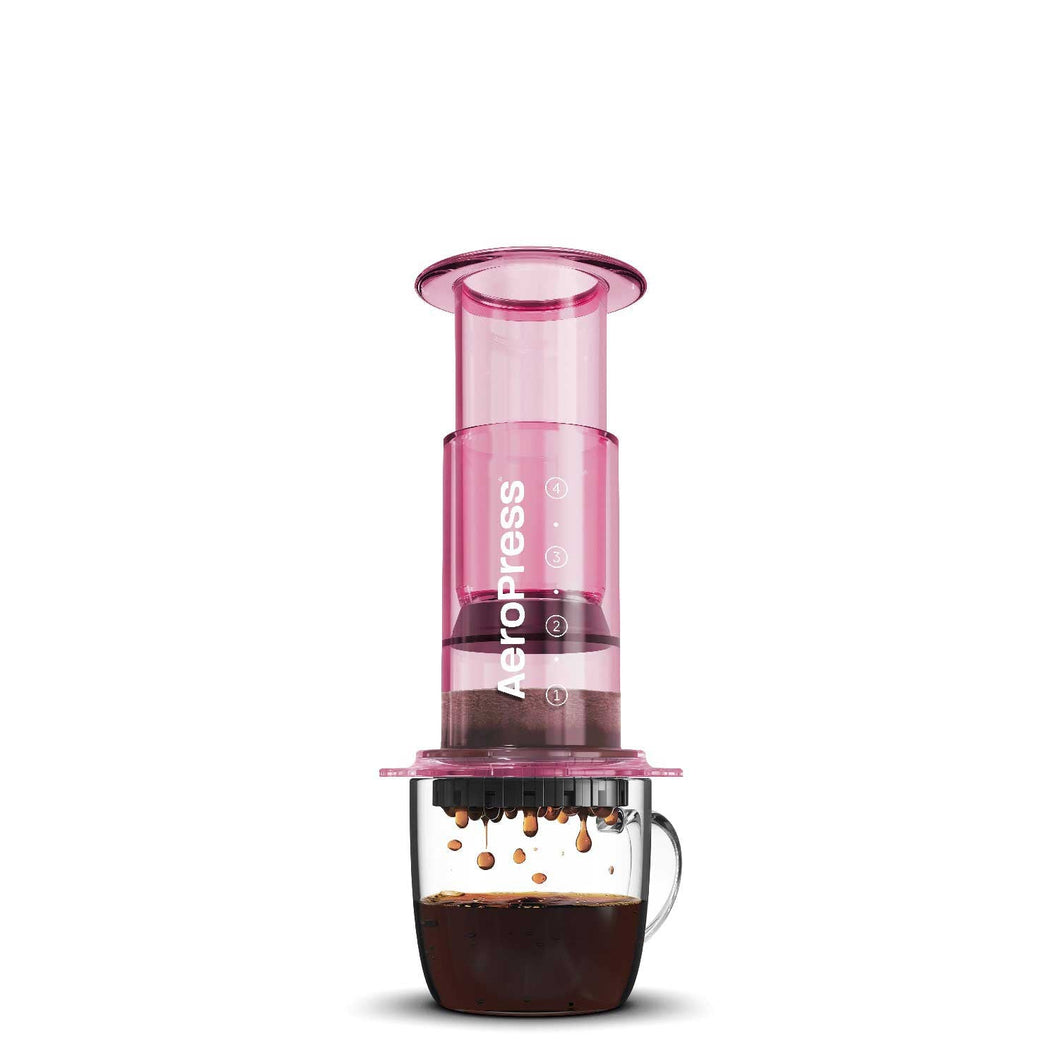 AeroPress Clear Coffee Maker - Pink