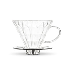Load image into Gallery viewer, Yama Glass Cone Coffee Dripper - Stainless Steel
