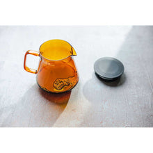 Load image into Gallery viewer, Hario Glass Coffee and Tea Server - Amber (600ml)
