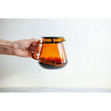 Load image into Gallery viewer, Hario Glass Coffee and Tea Server - Amber (600ml)
