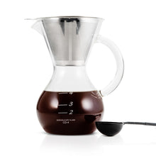 Load image into Gallery viewer, Yama Coffee Drip Pot w/ Glass Handle &amp; Filter Cone - 20oz
