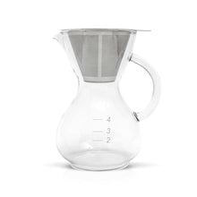 Load image into Gallery viewer, Yama Coffee Drip Pot w/ Glass Handle &amp; Filter Cone - 20oz
