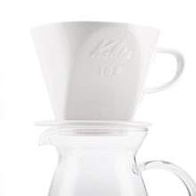 Load image into Gallery viewer, Kalita Style 102 Ceramic Coffee Dripper - White
