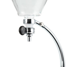 Load image into Gallery viewer, Yama Glass Silverton Brewer w/ Black Base &amp; Silver Accents
