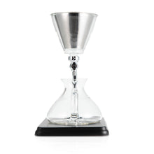 Load image into Gallery viewer, Yama Glass Silverton Brewer w/ Black Base &amp; Silver Accents
