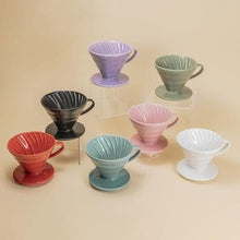 Load image into Gallery viewer, V60 Ceramic Coffee Dripper 02 - Black
