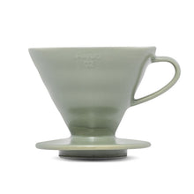 Load image into Gallery viewer, V60 Ceramic Coffee Dripper 02 - Oil Green
