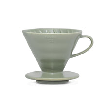 Load image into Gallery viewer, V60 Ceramic Coffee Dripper 02 - Oil Green
