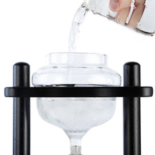 Load image into Gallery viewer, Yama 6-8 Cup Cold Brew Tower Straight Black Wood Frame (32oz)
