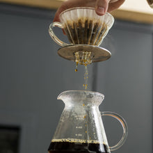 Load image into Gallery viewer, Yama Glass Cone Coffee Dripper - Stainless Steel

