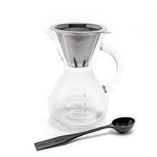 Load image into Gallery viewer, Yama Coffee Drip Pot w/ Glass Handle &amp; Filter Cone - 30oz
