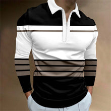 Load image into Gallery viewer, H&amp;H Men&#39;s Zipper Long-Sleeved Casual Slim Polo Shirt
